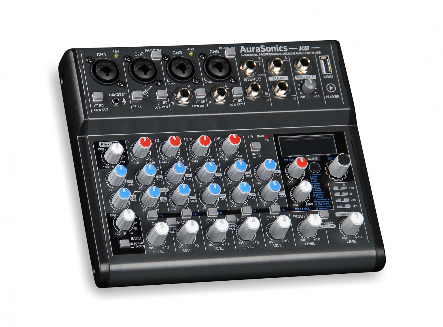 AuraSonics K8 компактный микшерный пульт в Республике Коми