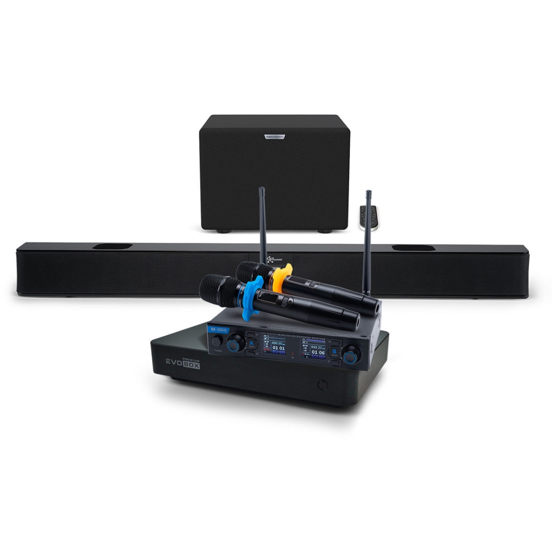 Hi-End караоке-система EVOBOX Premium + EvoSoundBar (саундбар с караоке) в Республике Коми