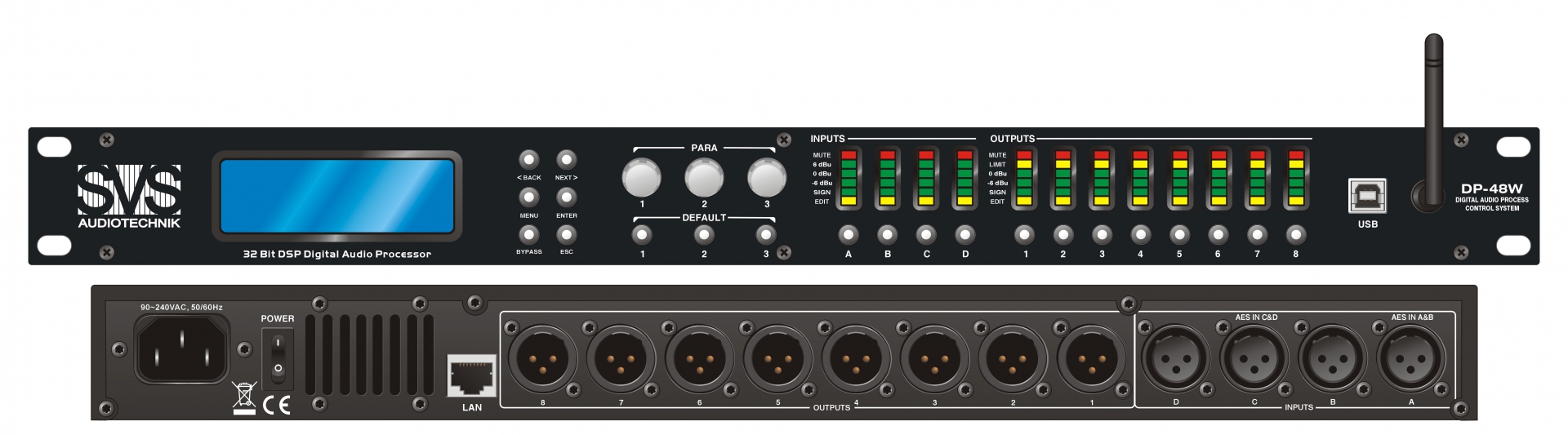 SVS Audiotechnik DP-48W Цифровой процессор: 4 входа 8 выходов в Республике Коми