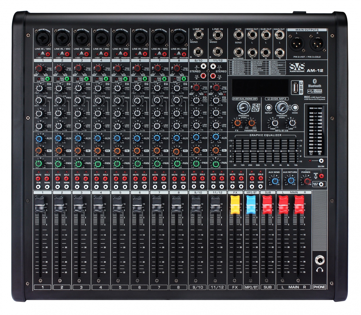 SVS Audiotechnik mixers AM-12 Микшерный пульт аналоговый, 12-канальный в Республике Коми