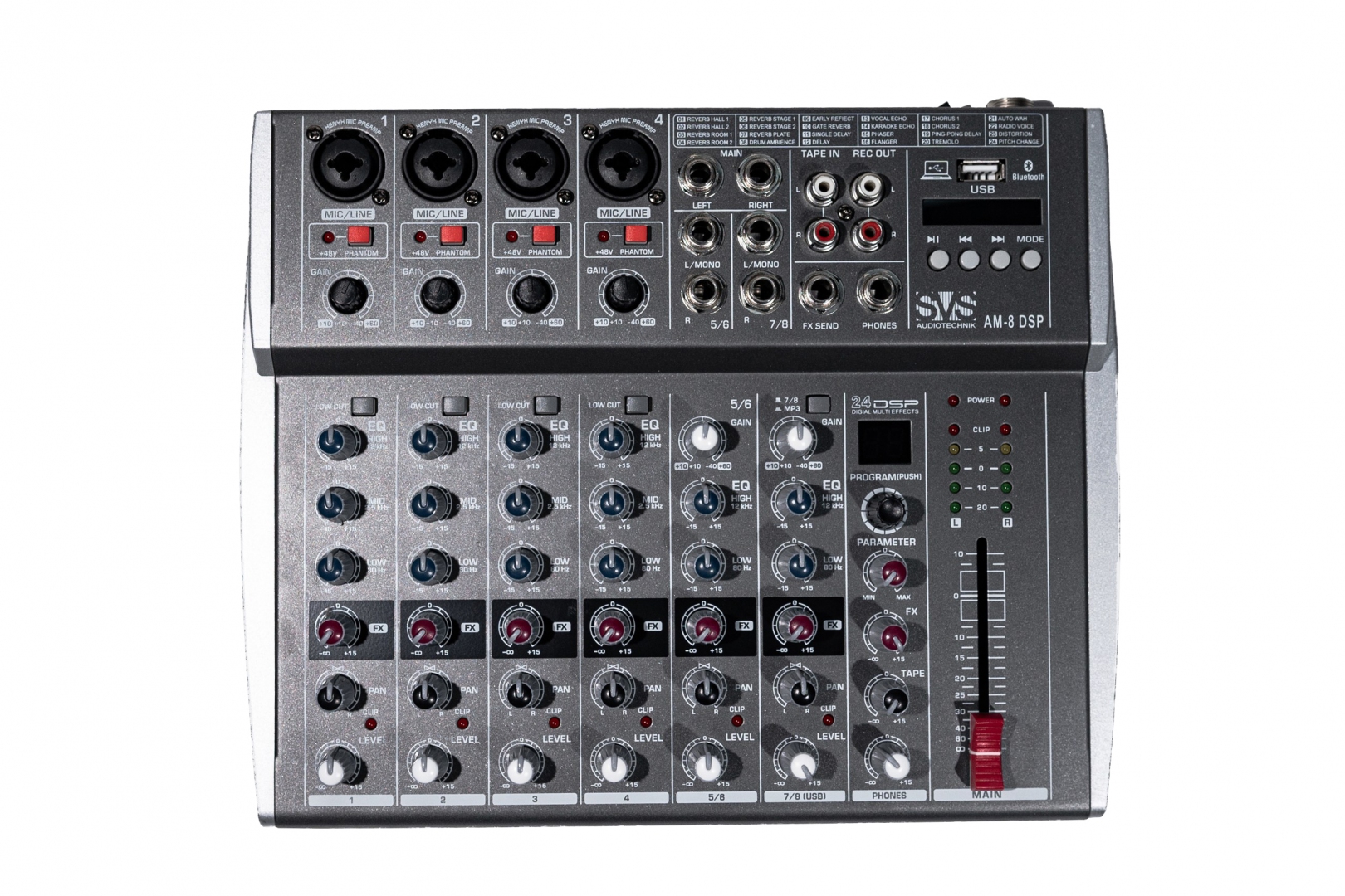 SVS Audiotechnik mixers AM-8 DSP Микшерный пульт аналоговый, 8-канальный в Республике Коми