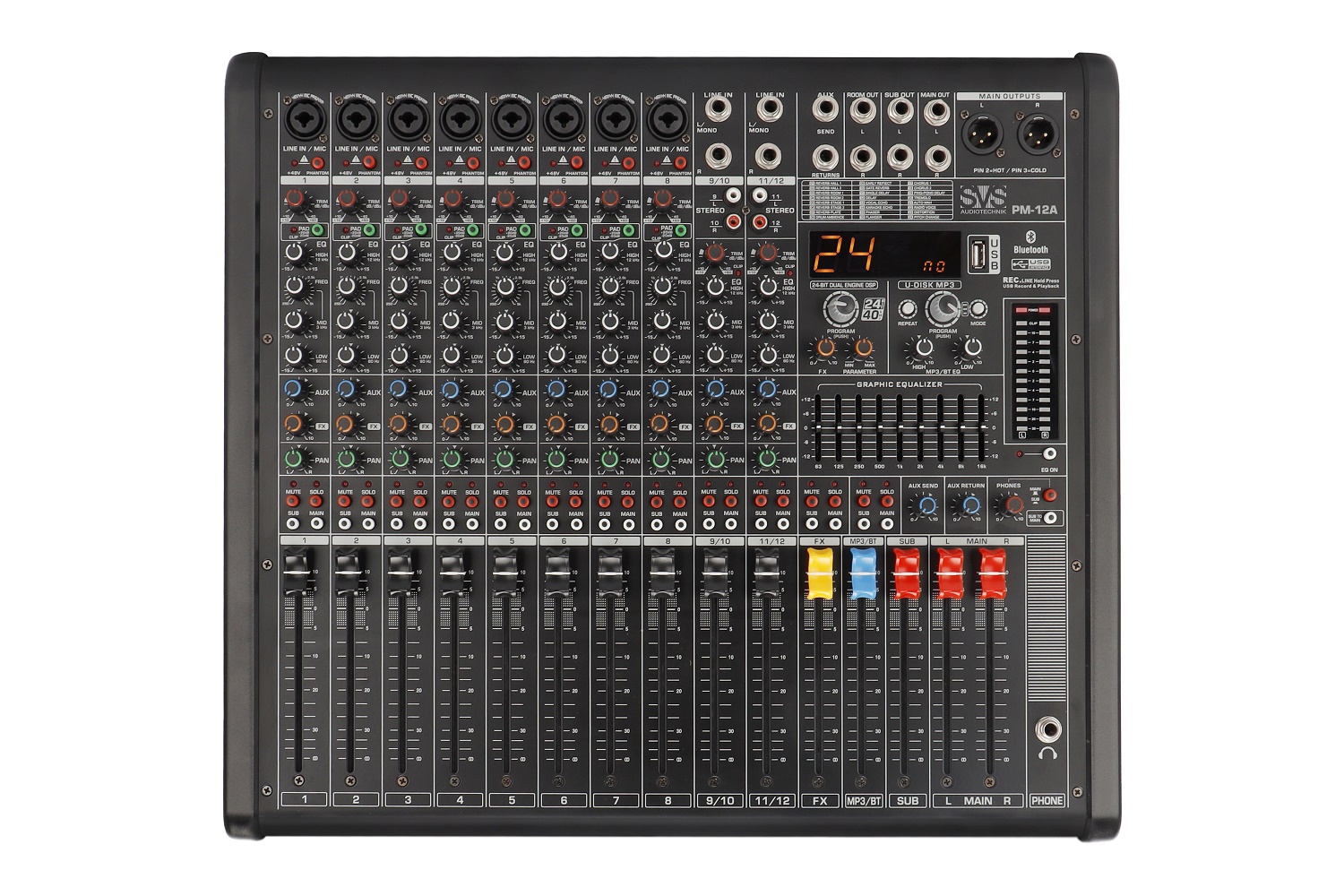 SVS Audiotechnik mixers PM-12A Активный аналоговый микшерный пульт, 12-канальный в Республике Коми